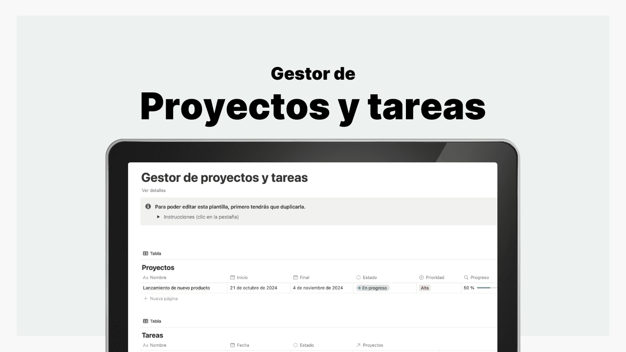 Gestor de proyectos y tareas